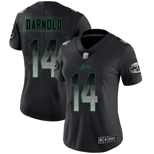 New York Jets Limited Black Women Sam Darnold Jersey NFL Football 14 Smoke Fashion